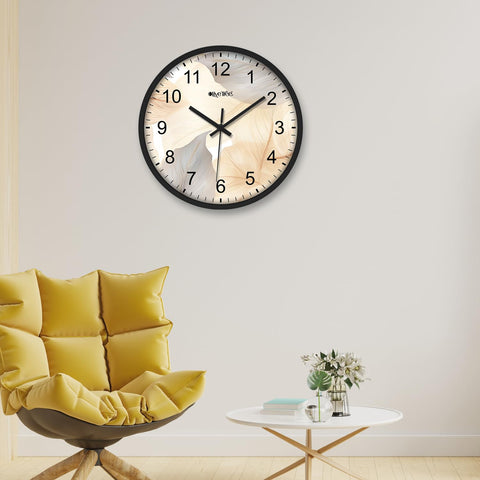 Olive Tree Wall Clock 12" Decorative Latest Plastic Wall Clock TIK-Tok Movement Classic Clock Battery Operated Round Easy to Read for Room/Home/Kitchen/Bedroom/Office/School - 9082