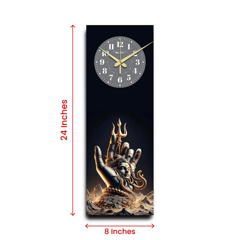 Olive Tree Wooden Wall Clock Decorative Latest Wall Clock TIK-Tok Movement Classic Clock Battery Operated Easy to Read for Room/Home/Kitchen/Bedroom/Office/School -1087