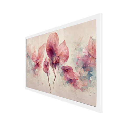 Pink Flowers Canvas Paintings for Wall Decoration Art Prints with Frame