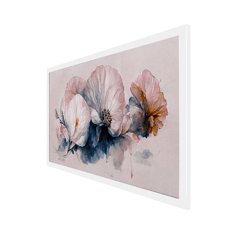 3D Illustration White Flower Canvas Painting for Bedroom Living Room Wall DÃ©cor