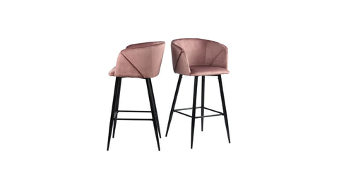 Pink Color Clea Counter Stool