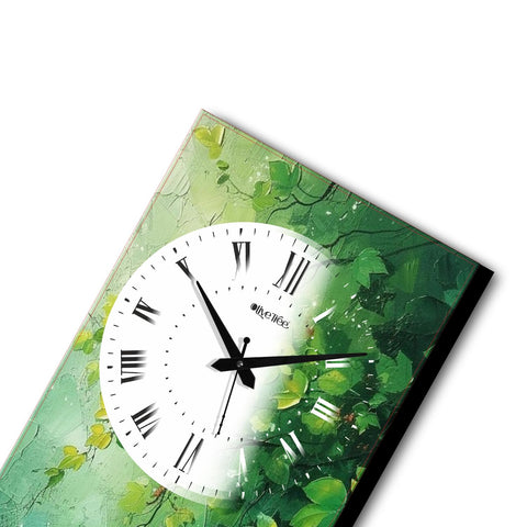 Olive Tree Wooden Wall Clock Decorative Latest Wall Clock Silent Movement Classic Clock Battery Operated Easy to Read for Room/Home/Kitchen/Bedroom/Office/School -1123B