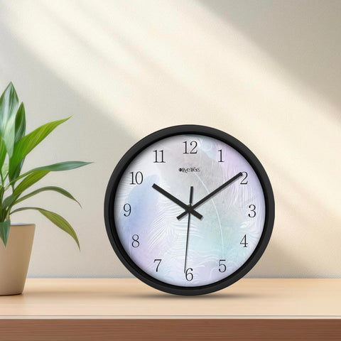 Olive Tree Wall Clock for Living Room, Home, Bedroom Walls, Kitchen, Office, Round Shape Designer Plastic Wall Clock for Home Decor, 12- inch,30 x 30 cm -9304