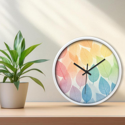 Olive Tree Wall Clock for Living Room, Home, Bedroom Walls, Kitchen, Office, Round Shape Designer Plastic Wall Clock for Home Decor, 12- inch,30 x 30 cm -9330