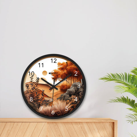 Olive Tree® Wall Clock 12" Silent Quartz Decorative Latest Multicoloured Wall Clock Non-Ticking Classic Clock Battery Operated Round Easy to Read for Room/Home/Kitchen/Bedroom/Office/School - 9026