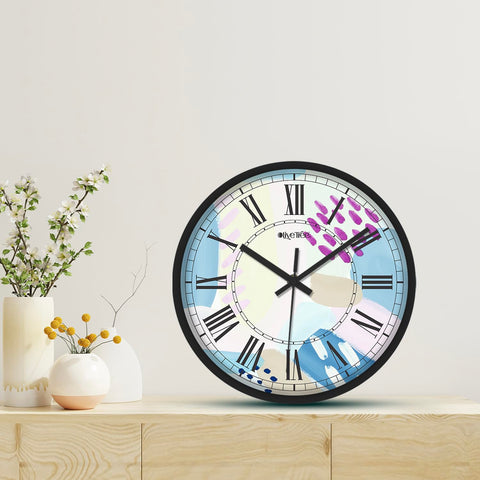 Olive Tree Wall Clock 12" Decorative Latest Plastic Wall Clock Tik-Tok Movement Classic Clock Battery Operated Round Easy to Read for Room/Home/Kitchen/Bedroom/Office/School - 9180