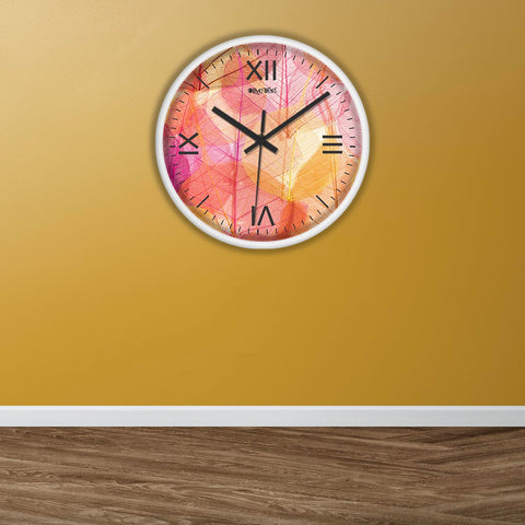 Olive Tree Wall Clock 12" Decorative Latest Plastic Wall Clock Tik-Tok Movement Classic Clock Battery Operated Round Easy to Read for Room/Home/Kitchen/Bedroom/Office/School - 9291