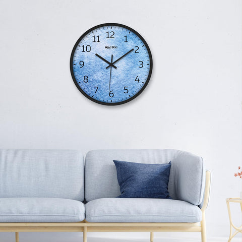 Olive Tree Wall Clock 12" Decorative Latest Plastic Wall Clock TIK-Tok Movement Classic Clock Battery Operated Round Easy to Read for Room/Home/Kitchen/Bedroom/Office/School - 9115