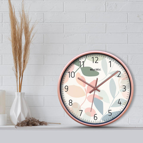 Olive Tree Wall Clock for Living Room, Home, Bedroom Walls, Kitchen, Office, Round Shape Designer Plastic Wall Clock for Home Decor, 12- inch,30 x 30 cm -9447