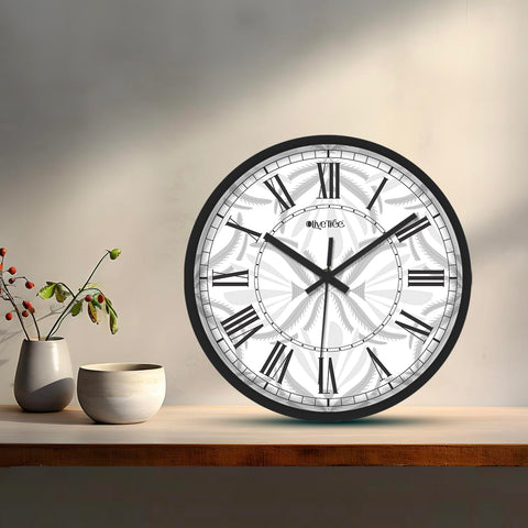 Olive Tree Wall Clock 12" Decorative Latest Plastic Wall Clock Tik-Tok Movement Classic Clock Battery Operated Round Easy to Read for Room/Home/Kitchen/Bedroom/Office/School - 9199