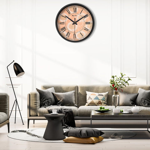 Olive Tree 8-Inch Plastic Analog Wall Clock/Table Clock - Modern Dial Latest Stylish Table Clock (Black Frame, Quartz Movement)-1013