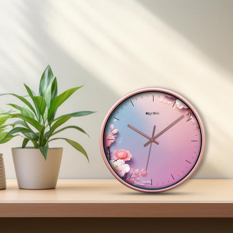 Olive Tree Wall Clock for Living Room, Home, Bedroom Walls, Kitchen, Office, Round Shape Designer Plastic Wall Clock for Home Decor, 12- inch,30 x 30 cm -9445