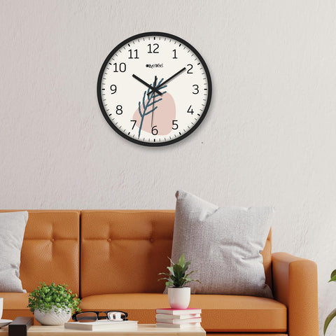 Olive Tree Wall Clock 12" Decorative Latest Plastic Wall Clock TIK-Tok Movement Classic Clock Battery Operated Round Easy to Read for Room/Home/Kitchen/Bedroom/Office/School - 9128