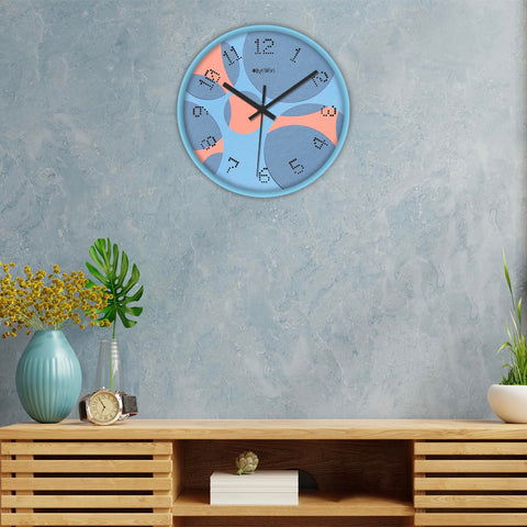 Olive Tree Wall Clock 12" Decorative Latest Plastic Wall Clock Tik-Tok Movement Classic Clock Battery Operated Round Easy to Read for Room/Home/Kitchen/Bedroom/Office/School - 9228