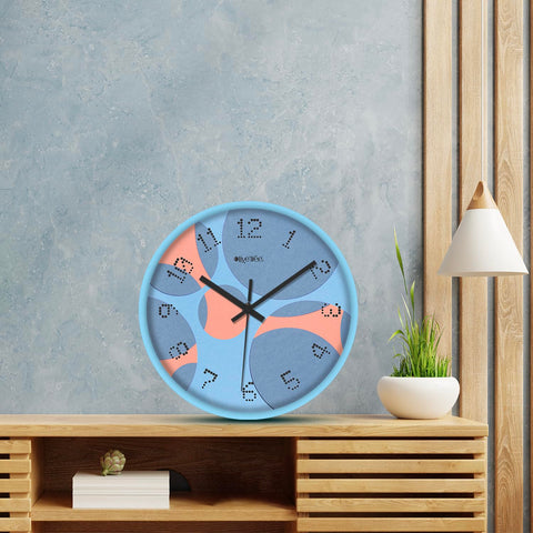 Olive Tree Wall Clock 12" Decorative Latest Plastic Wall Clock Tik-Tok Movement Classic Clock Battery Operated Round Easy to Read for Room/Home/Kitchen/Bedroom/Office/School - 9228