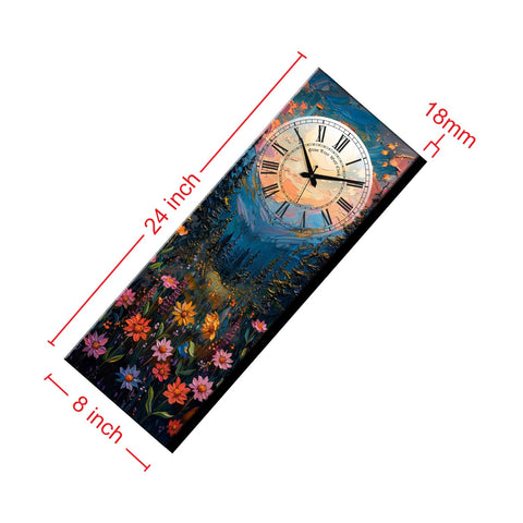 Olive Tree Wooden Wall Clock Decorative Latest Wall Clock Silent Movement Classic Clock Battery Operated Easy to Read for Room/Home/Kitchen/Bedroom/Office/School -1170B