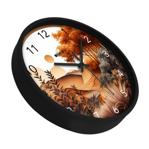 Olive Tree® Wall Clock 12" Silent Quartz Decorative Latest Multicoloured Wall Clock Non-Ticking Classic Clock Battery Operated Round Easy to Read for Room/Home/Kitchen/Bedroom/Office/School - 9026