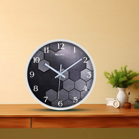 Olive Tree Wall Clock 12" Decorative Latest Plastic Wall Clock Tik-Tok Movement Classic Clock Battery Operated Round Easy to Read for Room/Home/Kitchen/Bedroom/Office/School - 9283