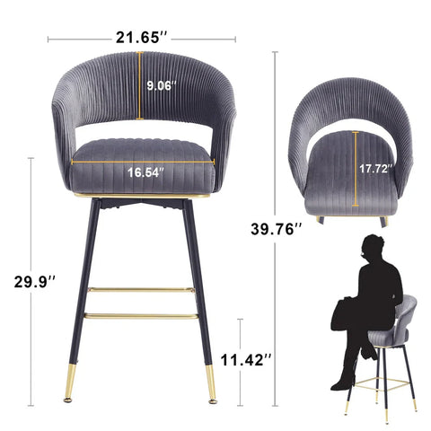 Grey Mixoy Bar Stool