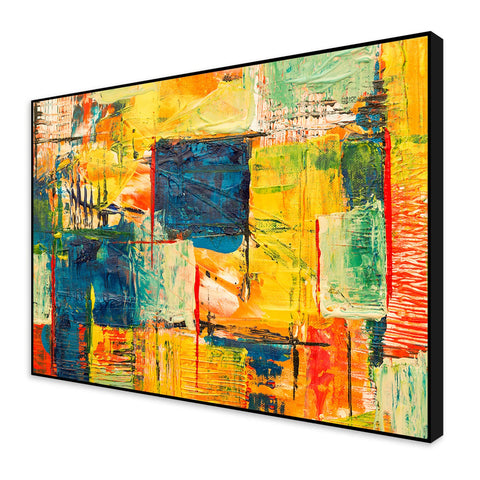 Abstract Art Wall Painting Floating Canvas Wall Painting