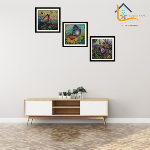 Butterfly Wall Frames Set of Three