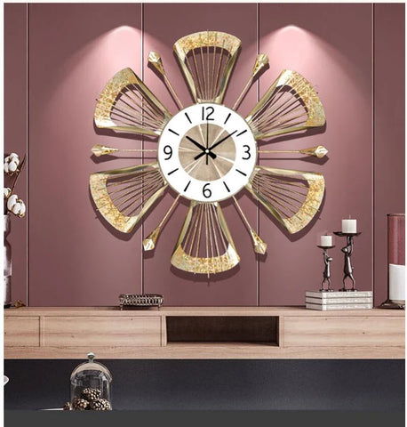 European Wrought Iron Wall Clock