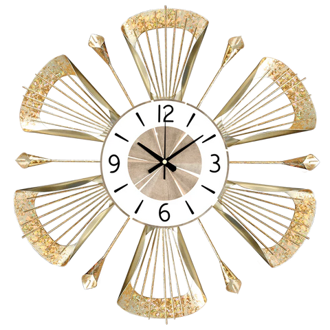 European Wrought Iron Wall Clock