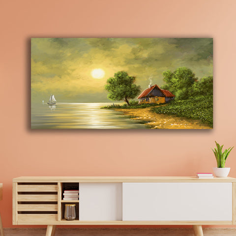 Beautiful SunSet Canvas Wall Painting