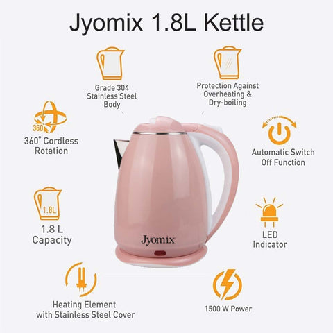 Jyomix Electric kettle, 1.8L (Colour)