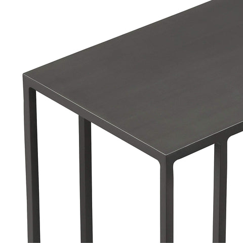 BLACK METAL C SIDE TABLE