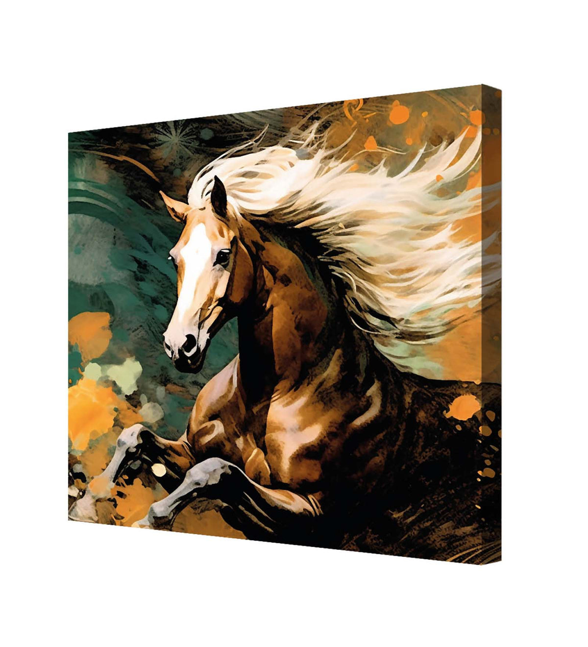 A Modern Masterpiece: Canvas Print Painting of a Horse