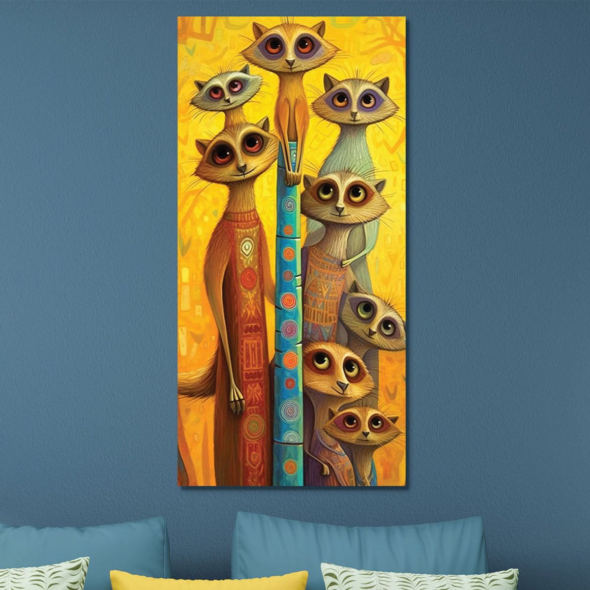 meerkat on canvas art print from anciq