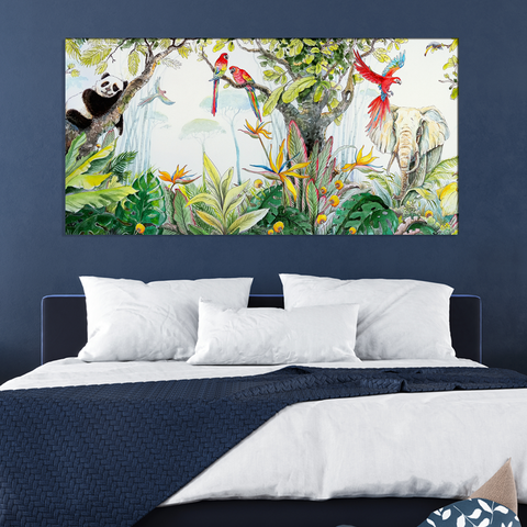 Wall canvas of forests creatures