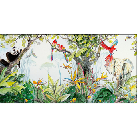 Attractive Canvas Wall Painting of forest Birds & Animals