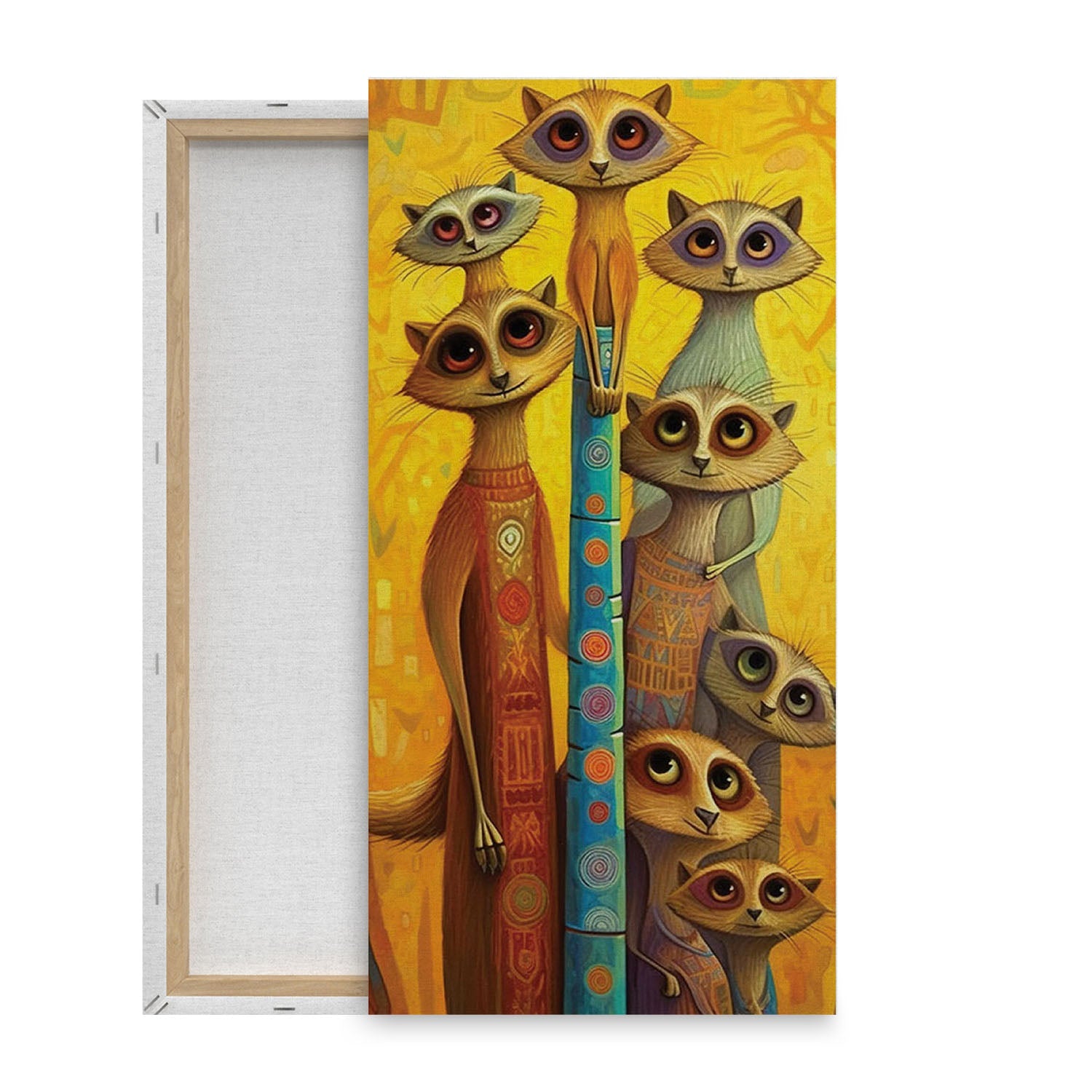 meerkat on canvas art print from anciq