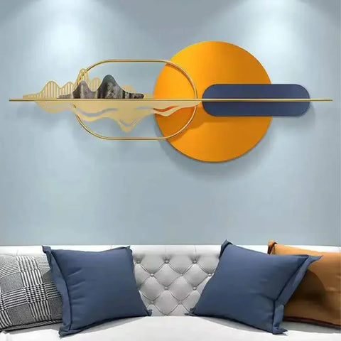 Vibrant Multicolour Metal Wall Art For Living Room