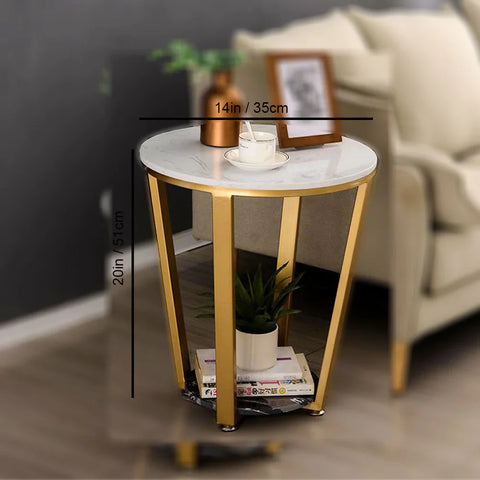 Premium Golden Tapered Coffee Table