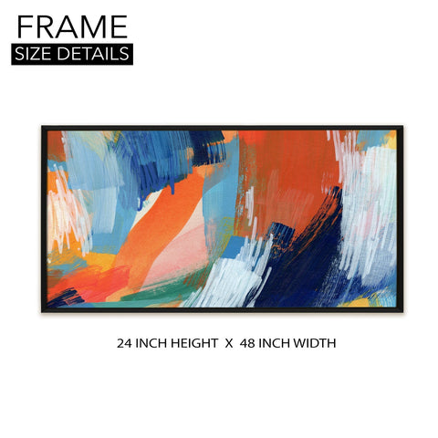 Abstract Modern Art Large Canvas Paintings. Framed Digital Reprints of Famous and Vibrant Artwork (MAWA07)