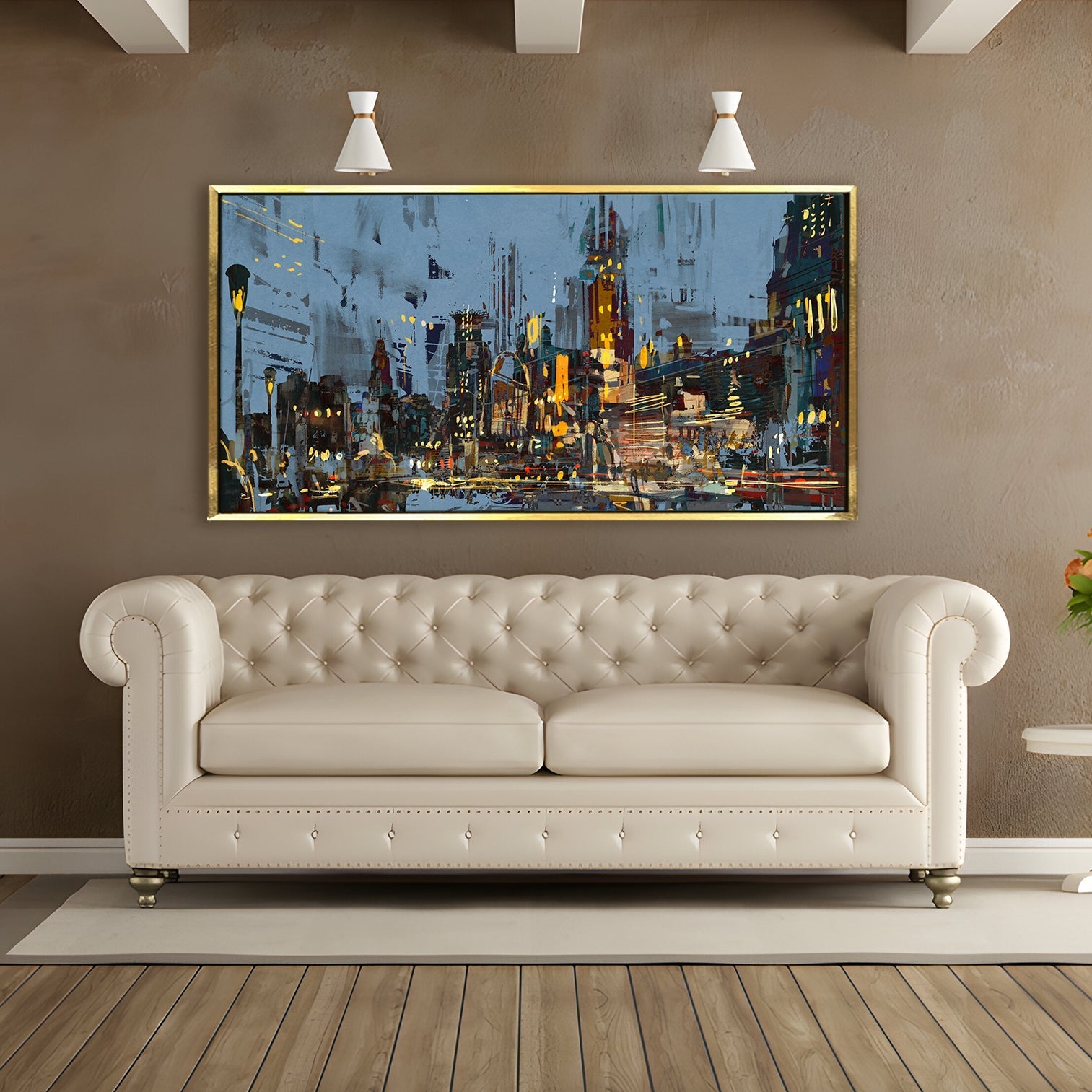 Abstract Modern Art Large Canvas Paintings. Framed Digital Reprints of Famous and Vibrant Artwork (MAWA08)