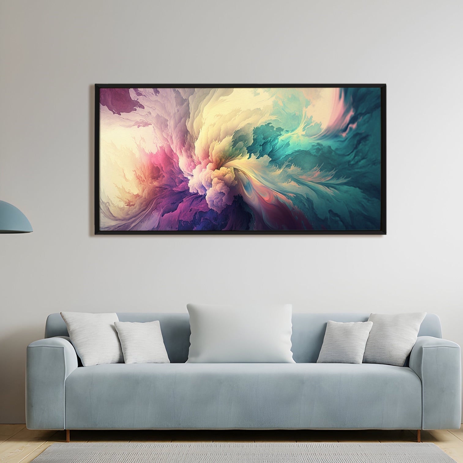 Abstract Modern Art Large Canvas Paintings. Framed Digital Reprints of Famous and Vibrant Artwork (MAWA10)