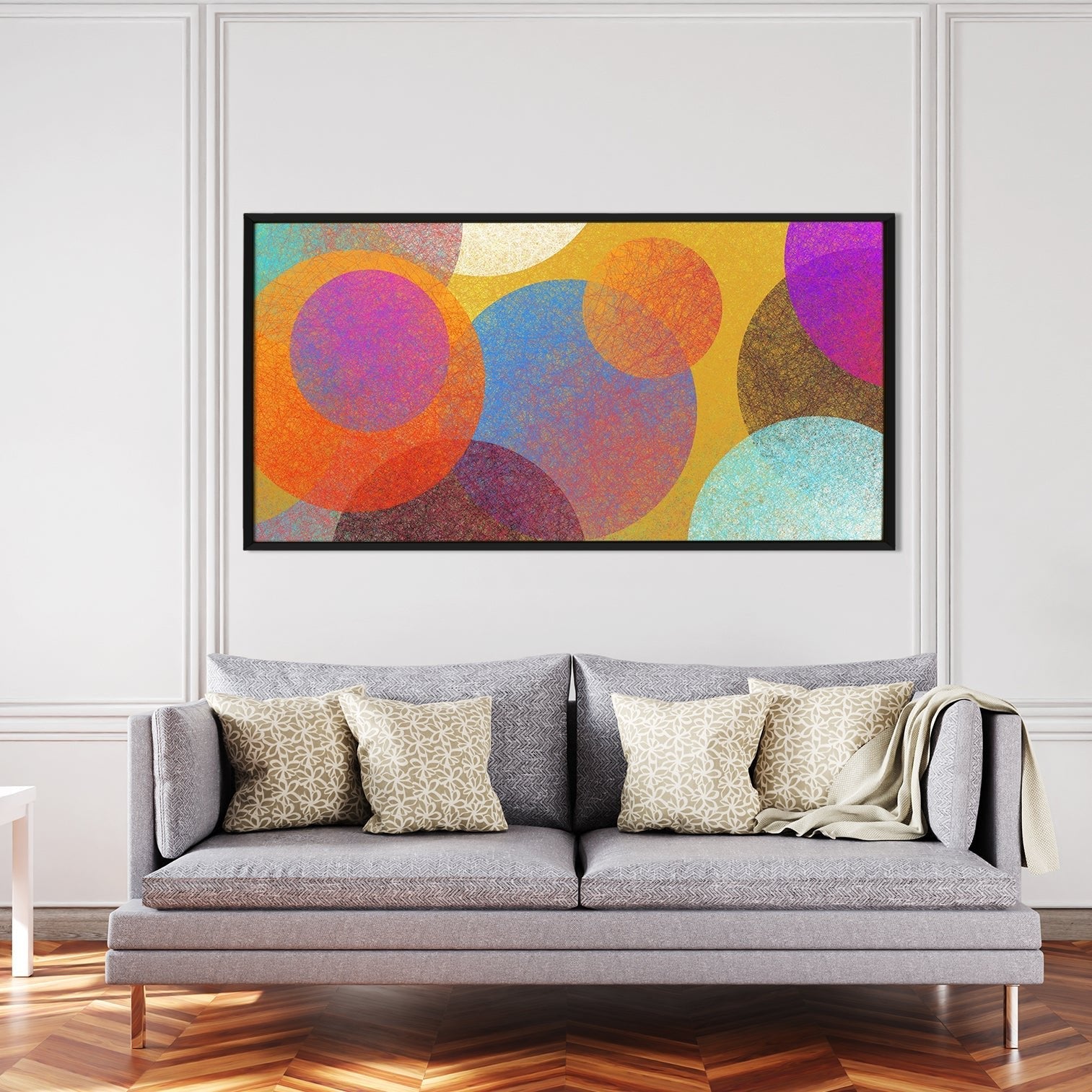 Abstract Modern Art Large Canvas Paintings. Framed Digital Reprints of Famous and Vibrant Artwork (MAWA12)