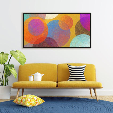 Abstract Modern Art Large Canvas Paintings. Framed Digital Reprints of Famous and Vibrant Artwork (MAWA12)