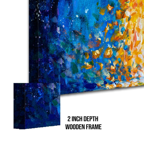 Abstract Modern Art Large Canvas Paintings. Framed Digital Reprints of Famous and Vibrant Artwork (MAWA14)