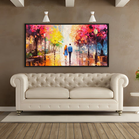 Abstract Modern Art Large Canvas Paintings. Framed Digital Reprints of Famous and Vibrant Artwork (MAWA16)