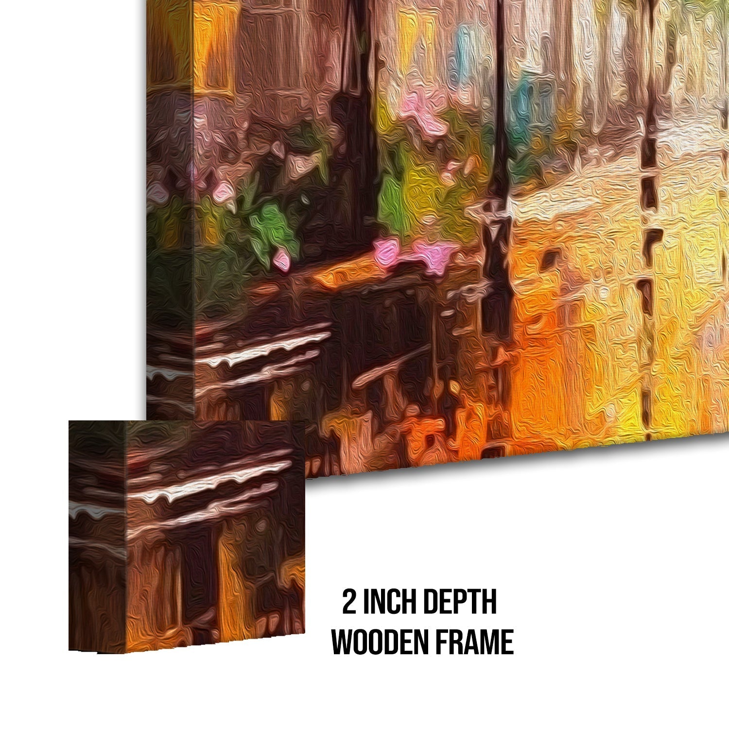 Abstract Modern Art Large Canvas Paintings. Framed Digital Reprints of Famous and Vibrant Artwork (MAWA16)