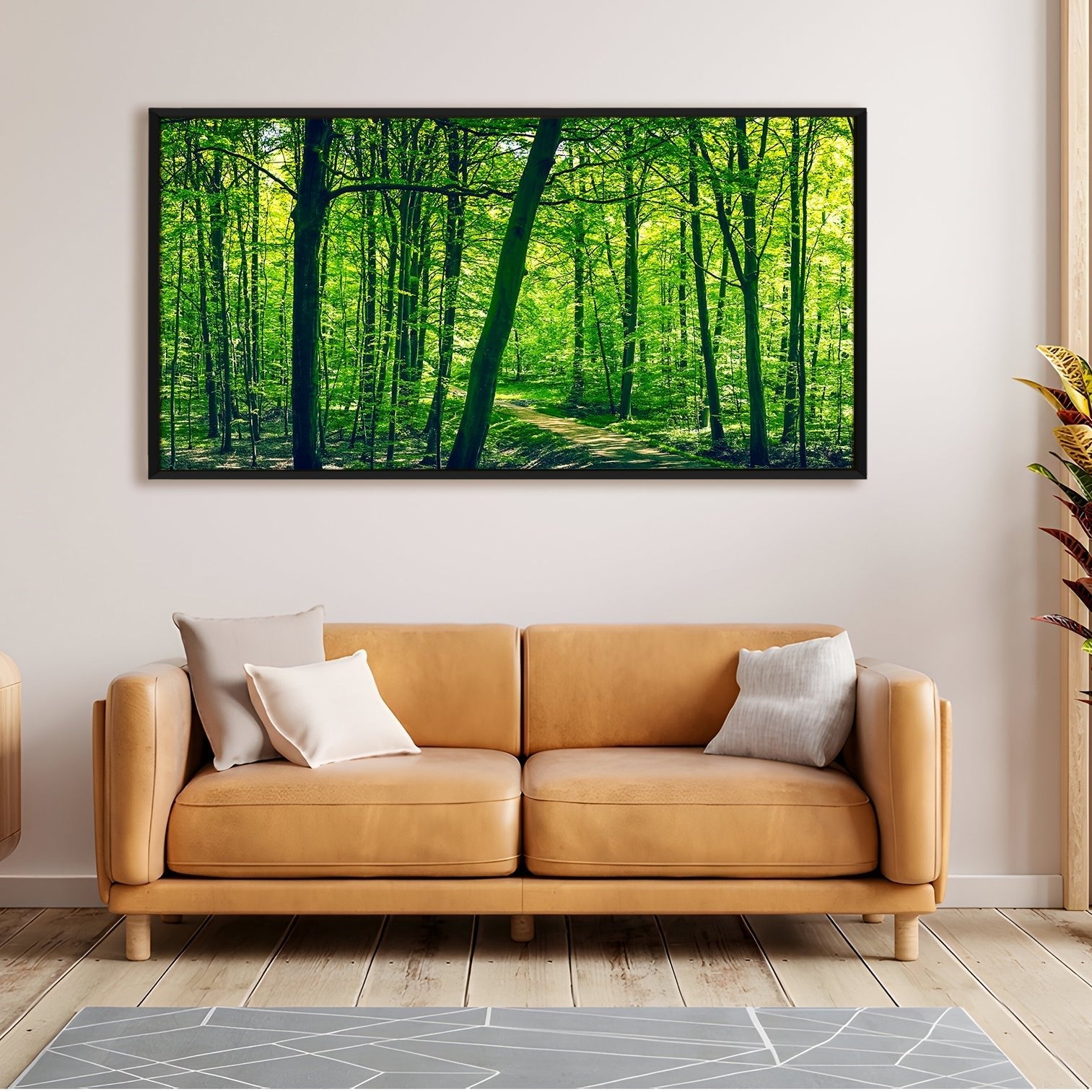 Amazing Wildlife Wall Art. Large Canvas Paintings. Framed Digital Reprints of Jungle, Wildlife, Animals and Birds 24 Inch x 48 Inch(WBWA02)