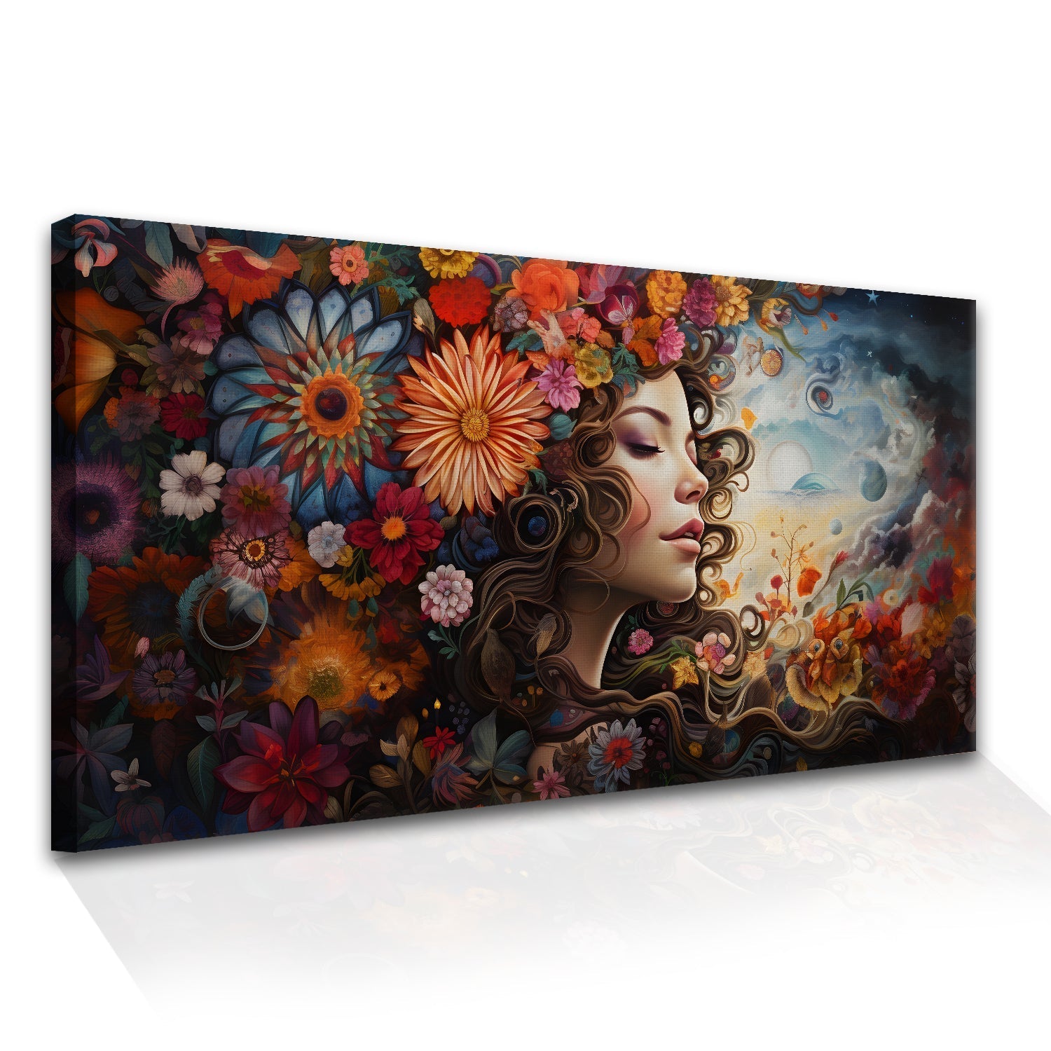 Boho Chic Large Size framed Wall Art Painting For Home and Office Wall Decoration