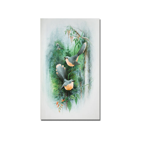 Abstract Sparrows Print Canvas Wall Painting