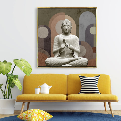 Buddha Canvas Painting For Home and Hotels Wall Decoration