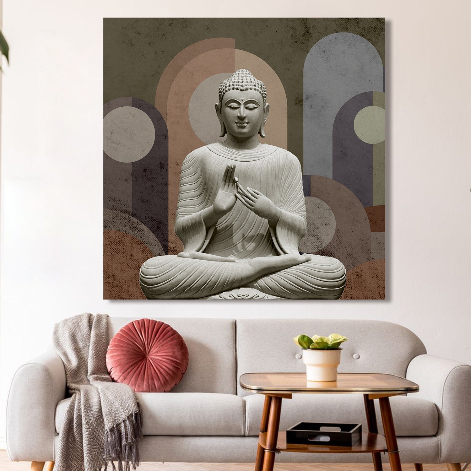 Buddha Canvas Painting For Home and Hotels Wall Decoration